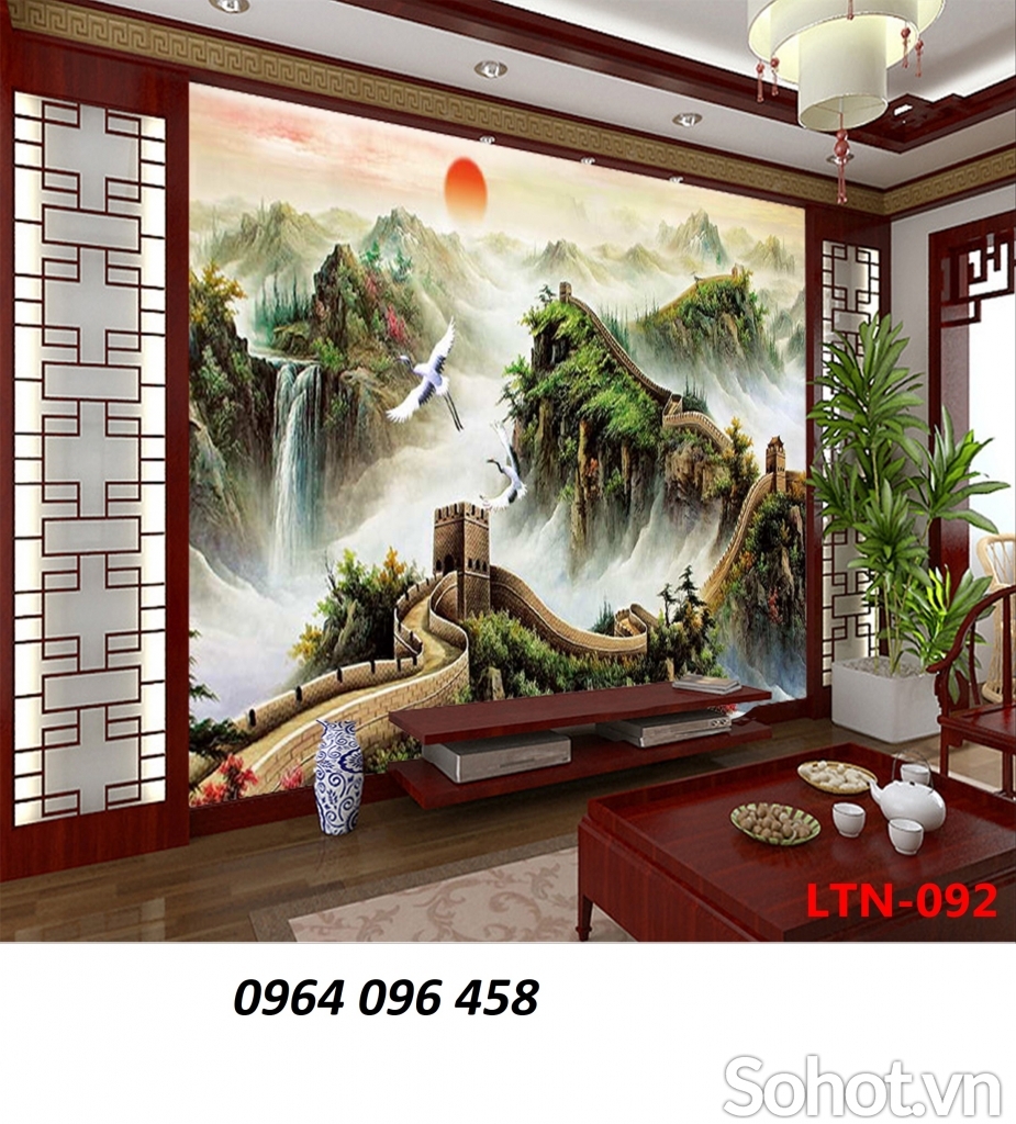 Tranh gạch vạn lý trường thành 3d - NVB62
