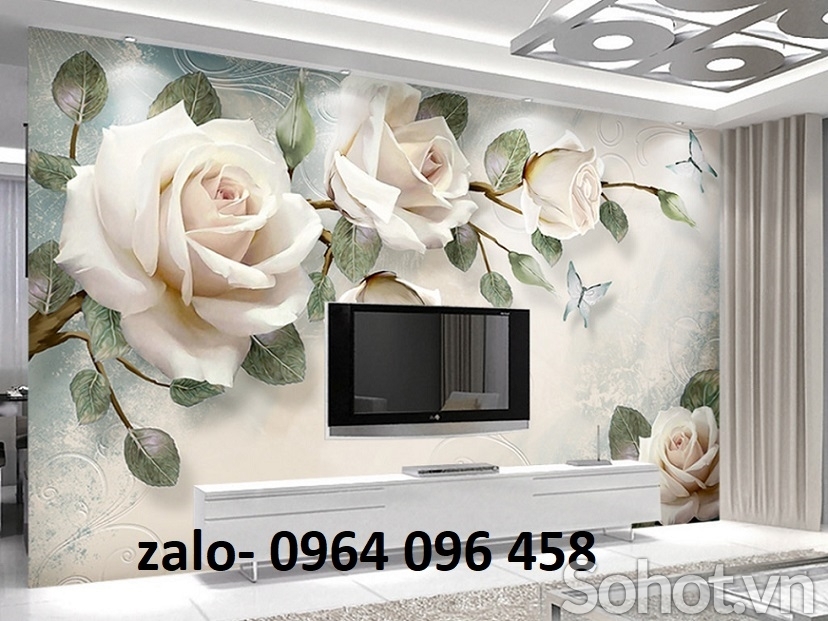 Gạch tranh 3d trang trí phòng khách - CB744