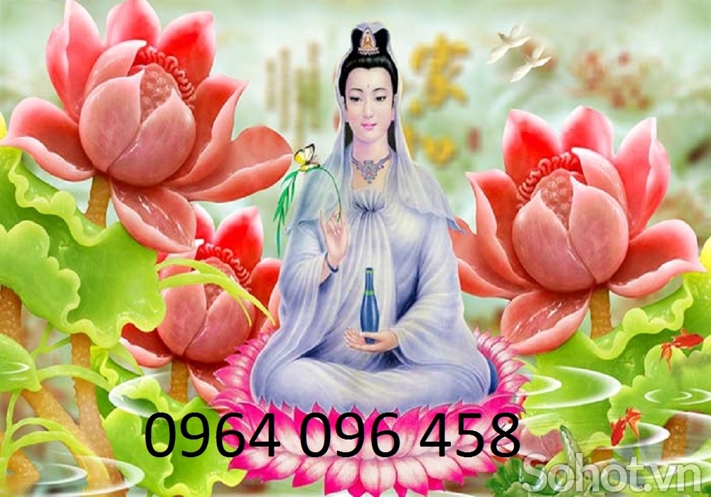 Tranh gạch 3d phật quan âm - DCBN89