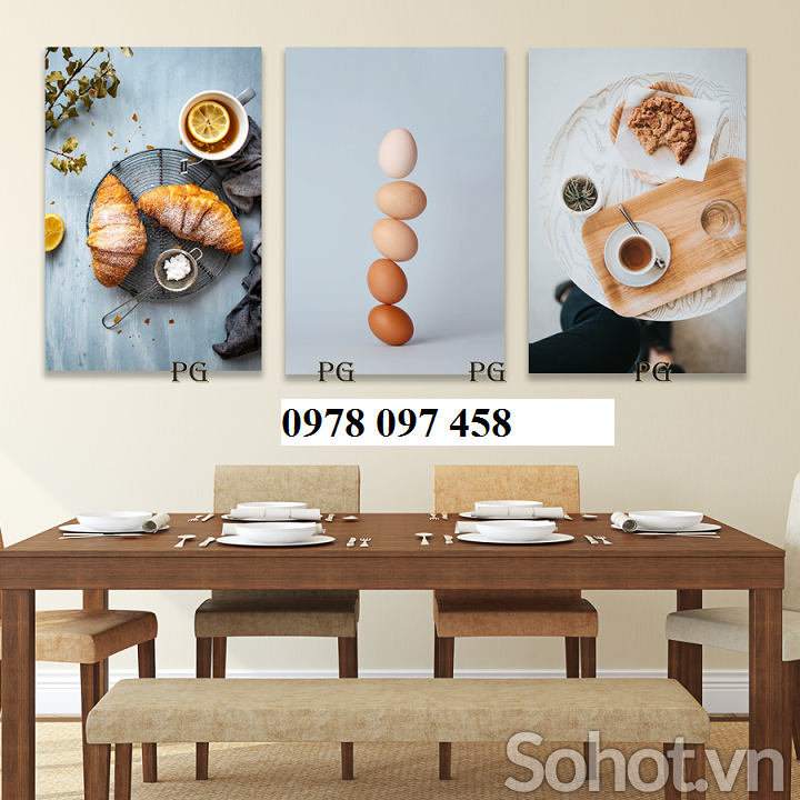 Tranh gạch 3D trang trí phòng bếp