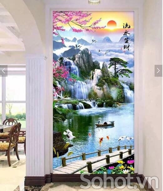Tranh khổ dọc ốp tường