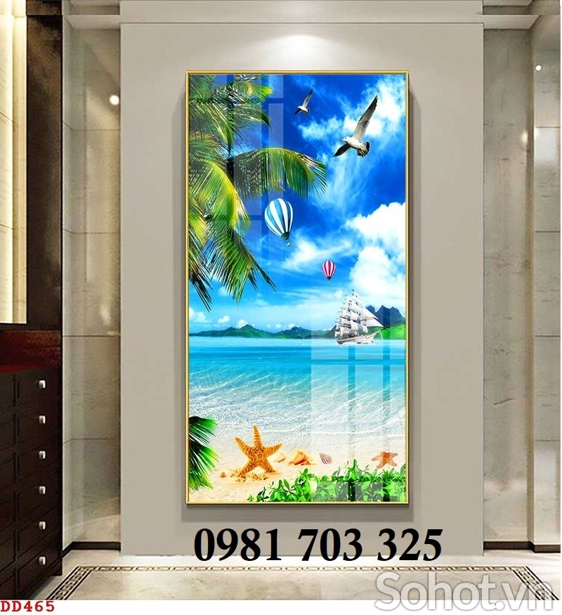 Tranh gạch 3D phong cảnh biển