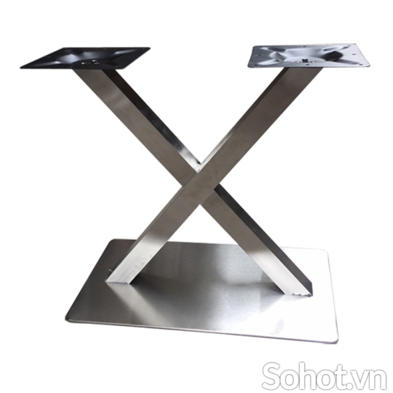Chân bàn inox X
