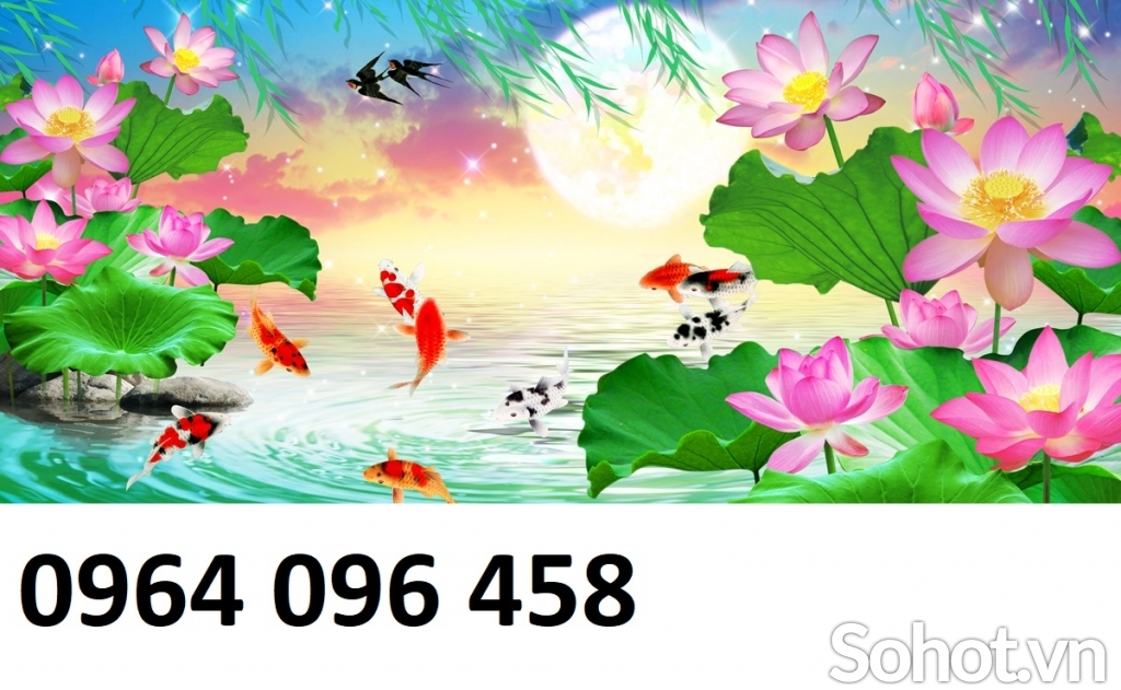 Tranh cá 3d - tranh gạch 3d cá - SXM54