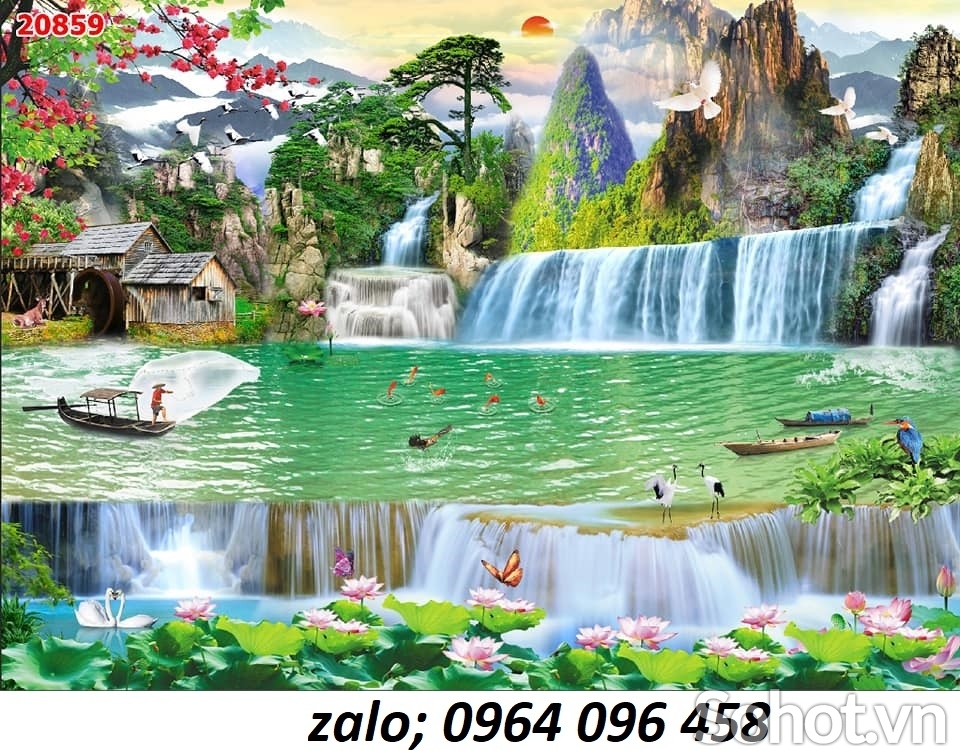 Tranh gạch 3d phong thủy hút tài lộc - SXBV2
