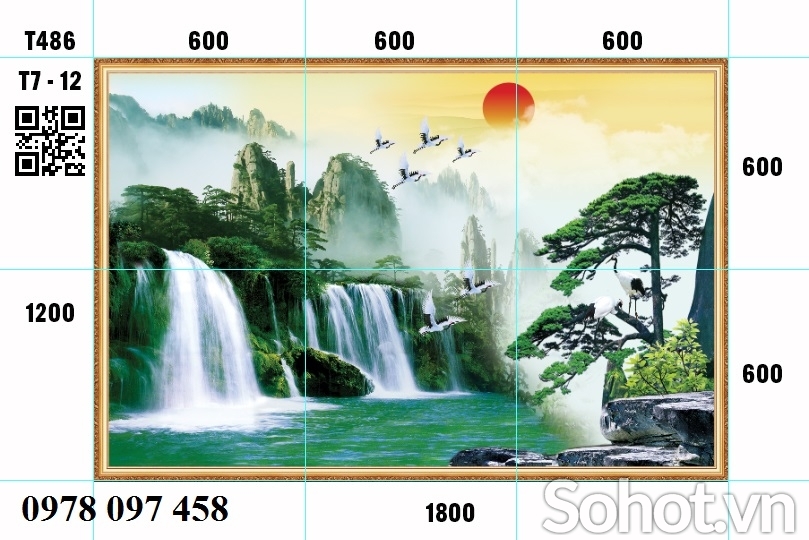 Tranh 3D - tranh gạch phong cảnh