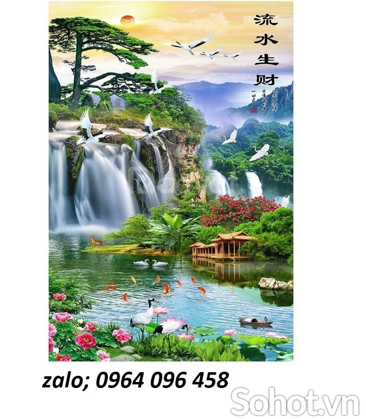 Tranh gạch 3d ốp tường ngoài trời - 777CN
