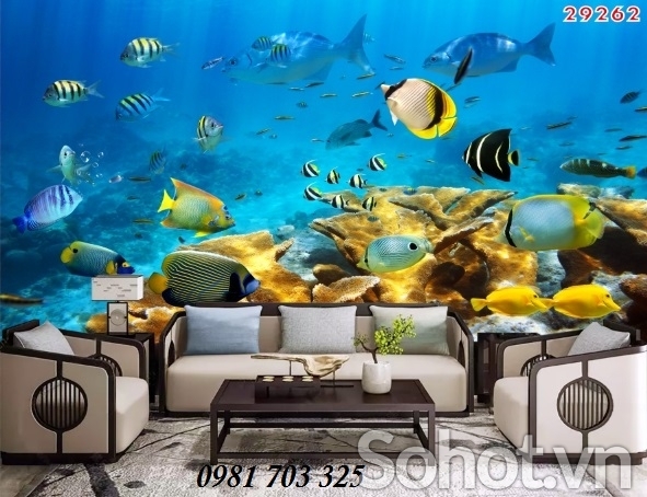 Gạch tranh 3D cá heo