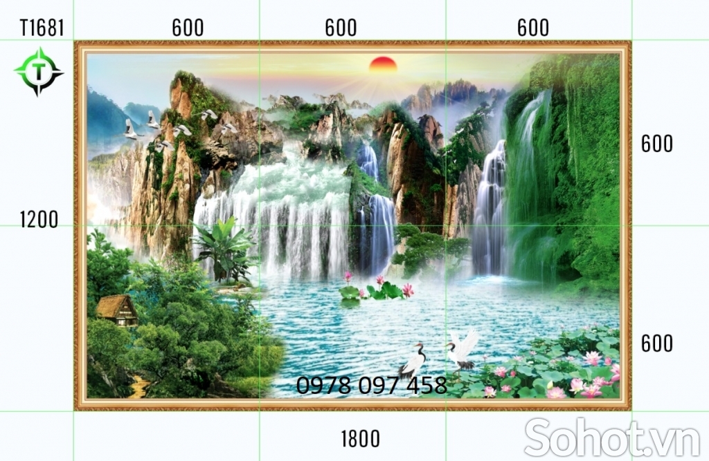 Tranh gạch men phong cảnh hữu tình