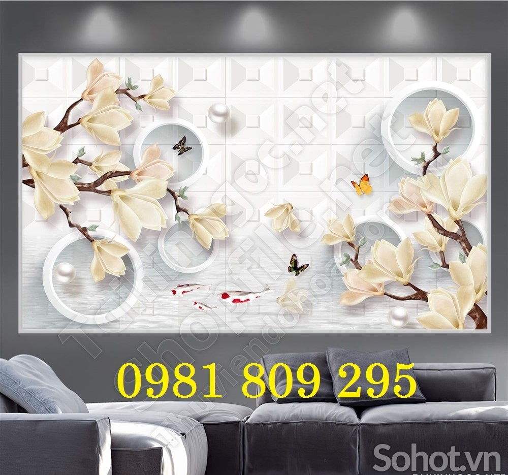Gạch tranh tường 3d trang trí HO8967