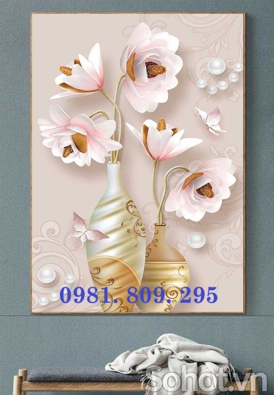Gạch trang trí , gạch tranh bình hoa ốp tường ,