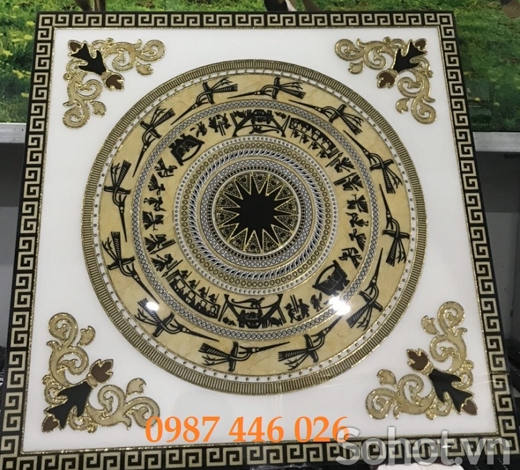 Gạch cầu thang chiếu nghỉ hoa văn đẹp HP08623