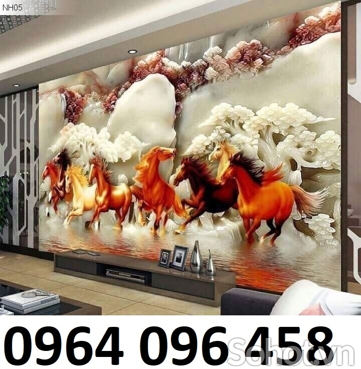 Tranh gạch men 3d mã đáo thành công - LDAZ22