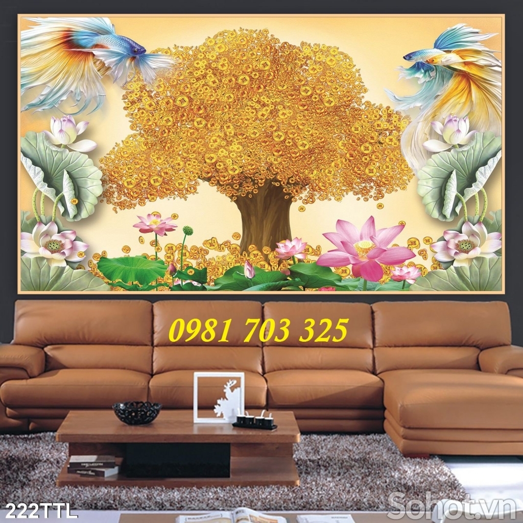 Gạch tranh tài lộc ốp tường