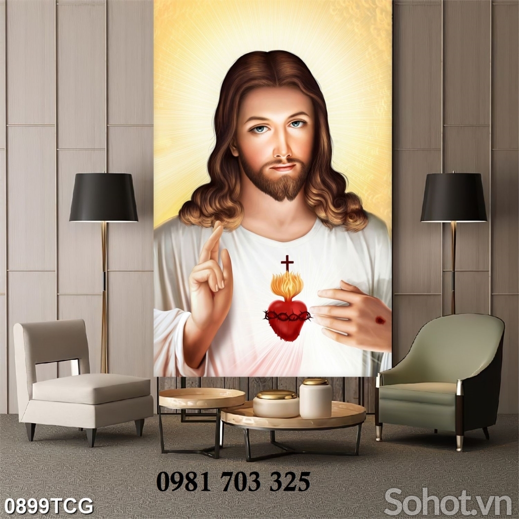 Gạch tranh đẹp 3d công giáo