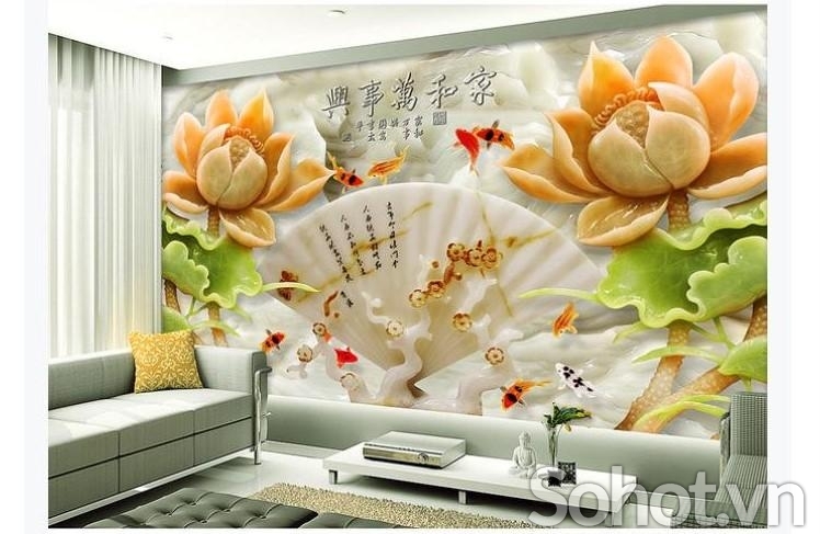 Tranh 3D- Tranh sứ ngọc