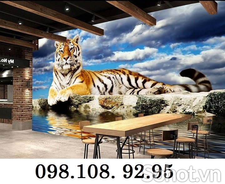 Tranh gạch , gạch 3d con hổ