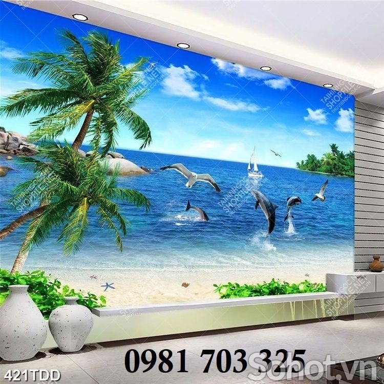 Tranh gạch phong cảnh biển