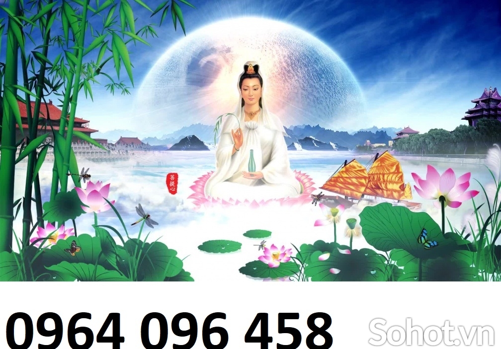 Tranh gạch 3d phật quan âm - LMN61