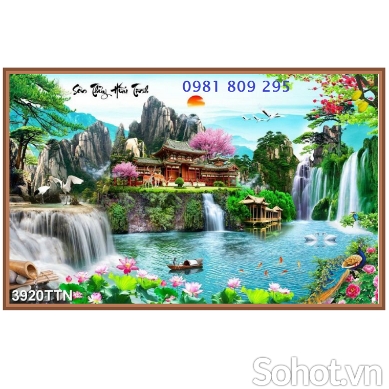 Tranh phong cảnh thiên nhiên- gạch tranh HP368