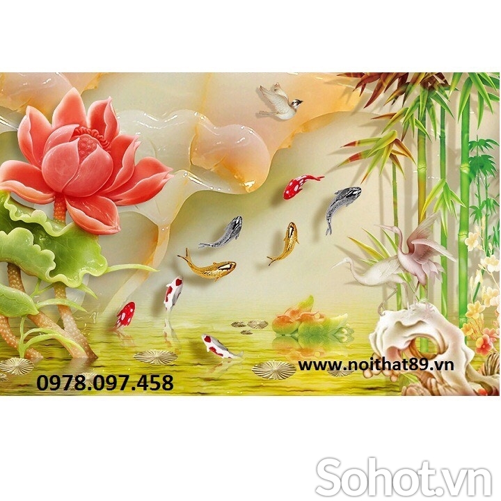 Tranh gạch 3D sứ ngọc