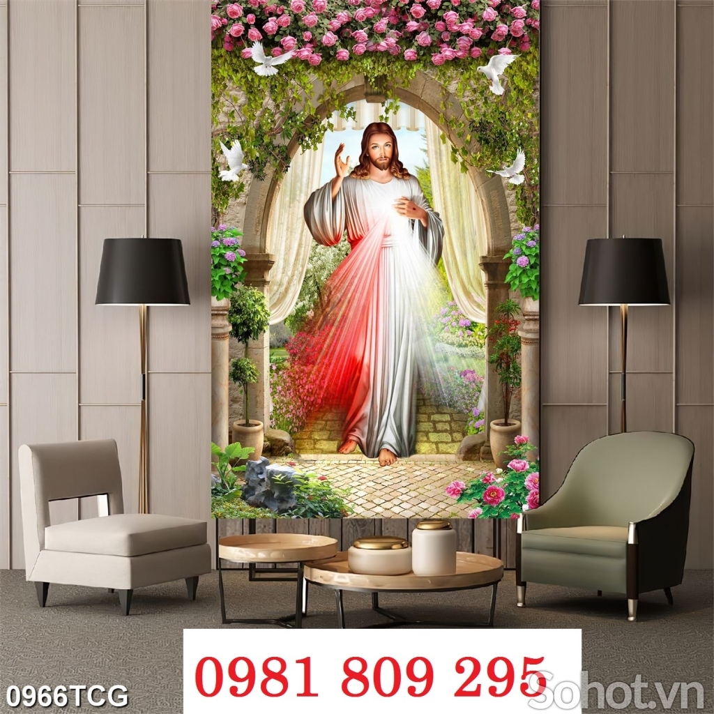 Gạch tranh chúa , công giáo HP265