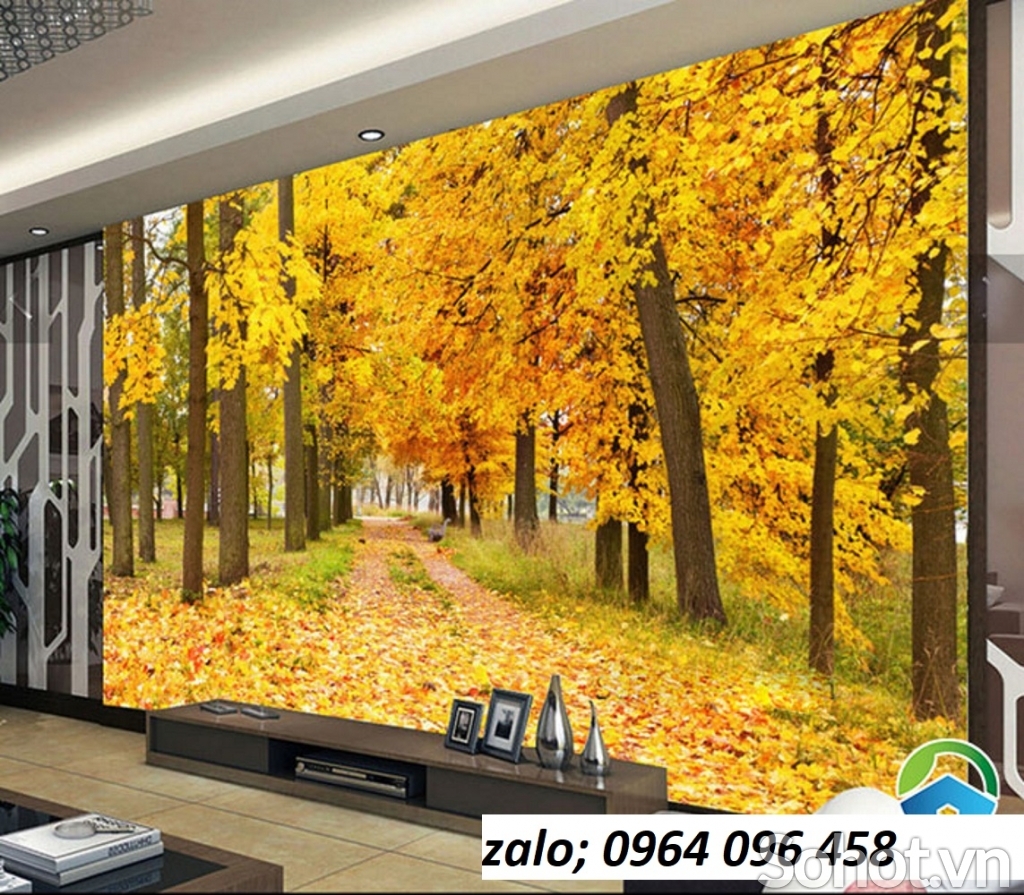 Tranh gạch 3d rừng cây - KMN63