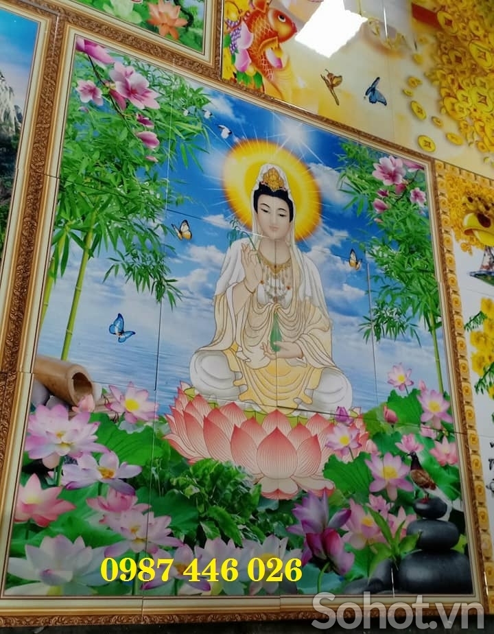Gạch ốp tường, tranh gạch men 3d H9822
