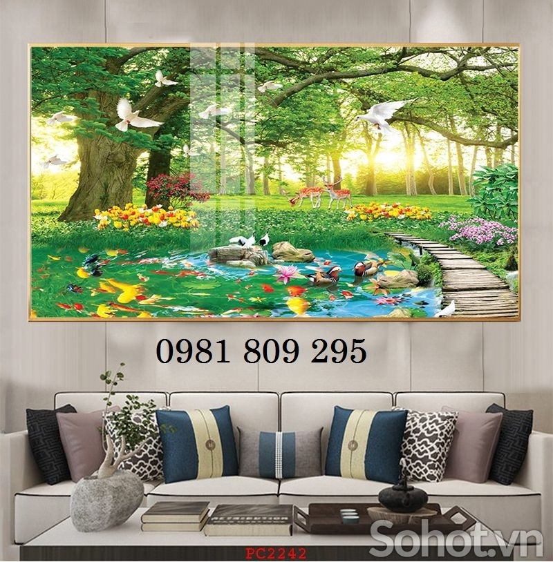 Gạch tranh thiên nhiên ốp tường