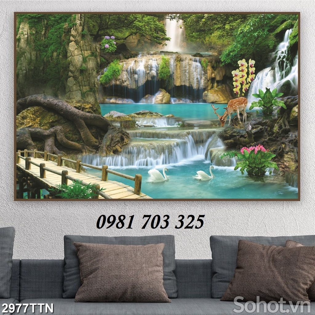 tranh phong cảnh- tranh gạch ốp tường