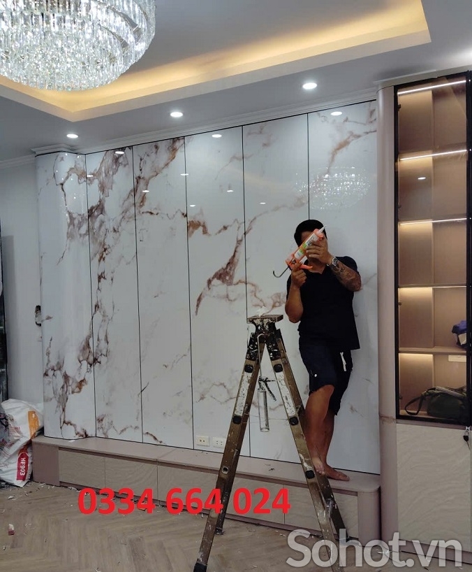 Ốp tường tấm than tre - Nhà máy Tre Việt