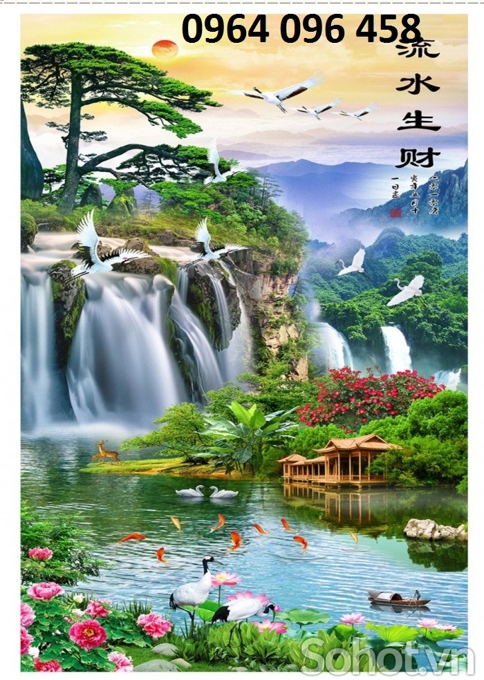 Tranh gạch 3d cảnh đồng quê - SXMM6