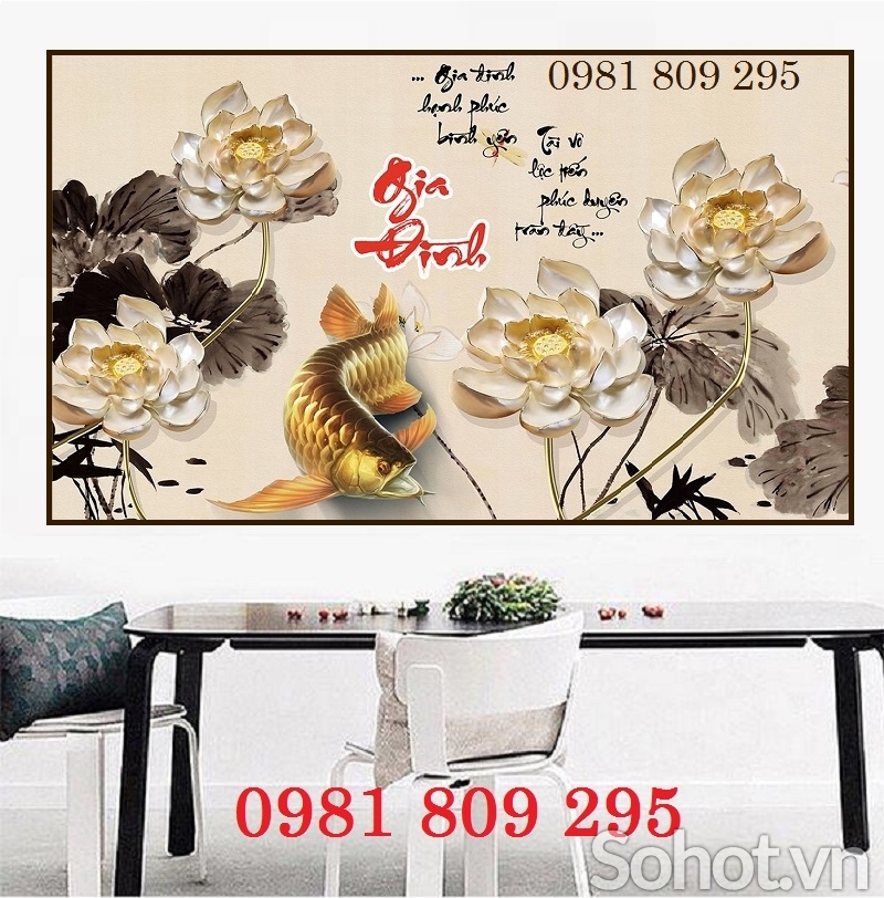 Gạch tranh 3d , tranh gạch phòng khách