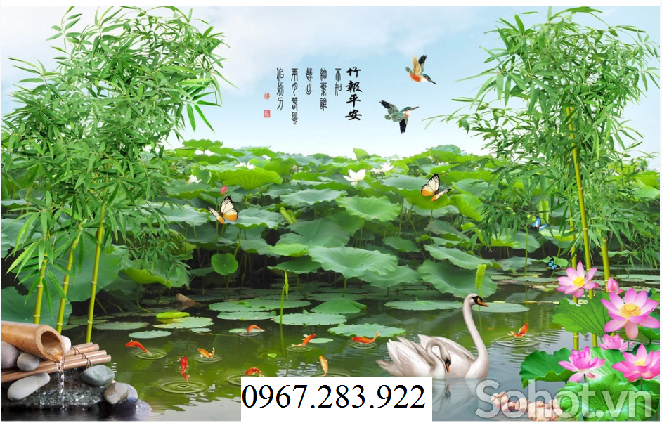 Gạch trang trí hoa sen