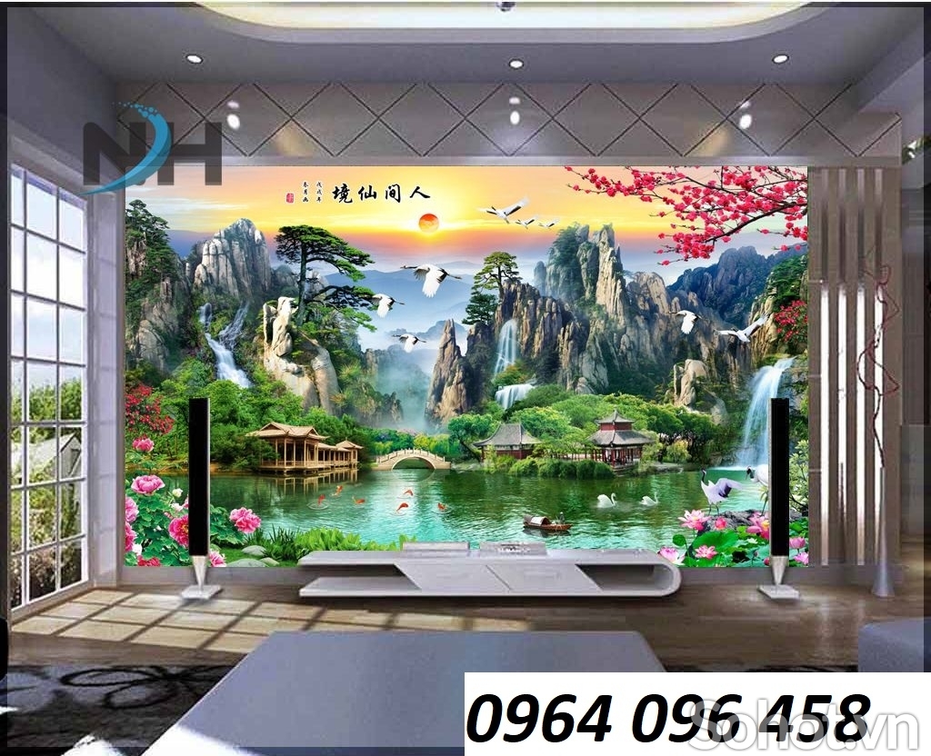 Tranh gạch 3d phong thủy hút tài lộc - 854DM
