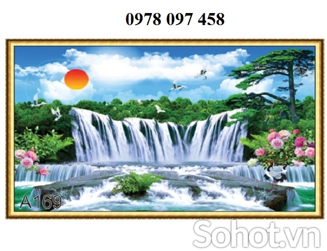 Tranh 3D - tranh gạch phong cảnh