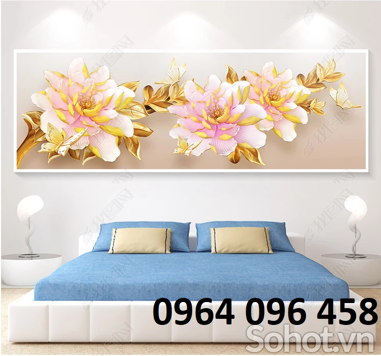 Gạch tranh 3d ốp tường phòng ngủ - 87SP