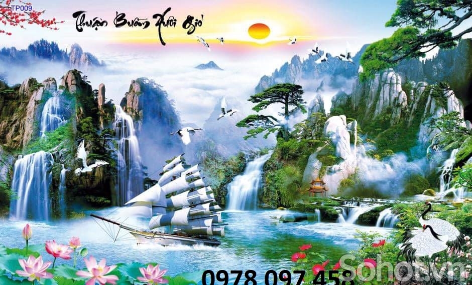 Tranh phong cảnh thiên nhiên - tranh ốp tường