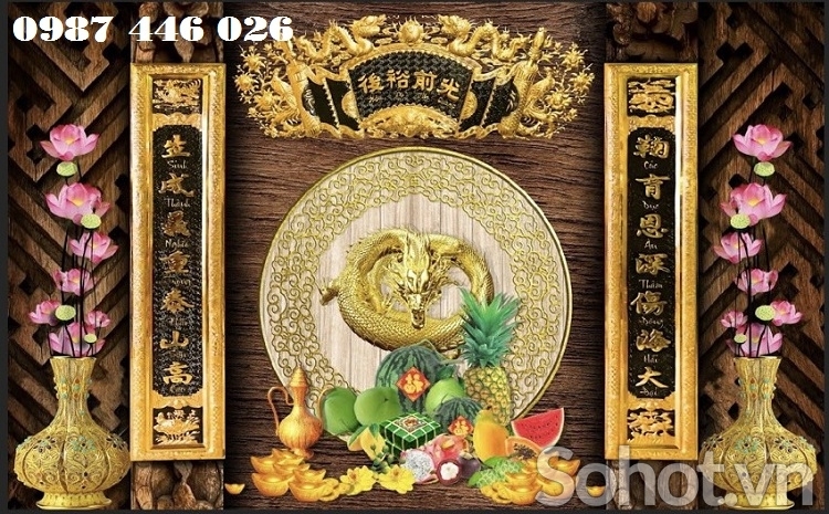 Gạch tranh phòng thờ HP8722