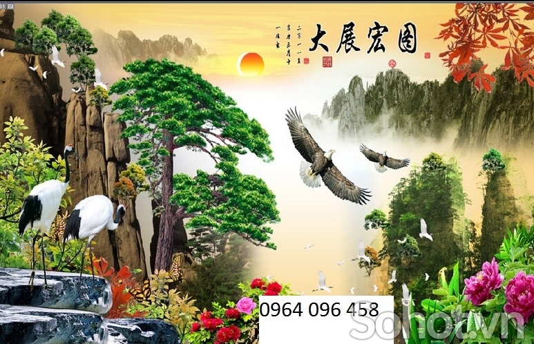 Tranh gạch 3d ốp tường rào - DCBBN09