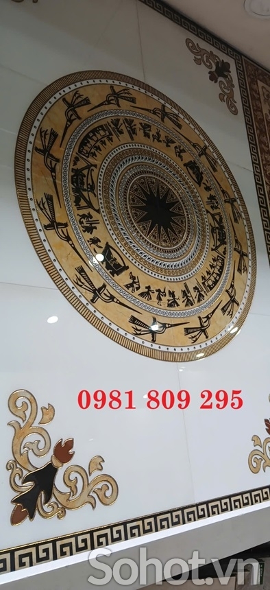 Thảm gạch điểm nhấn phòng khách mới