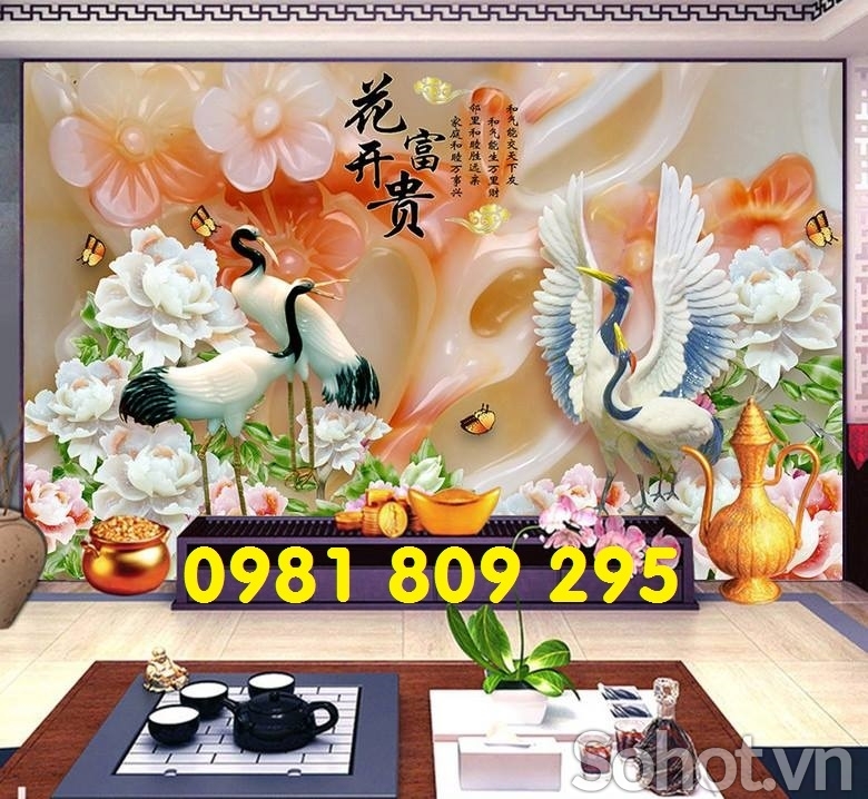 tranh sứ ngọc 3d - gạch tranh
