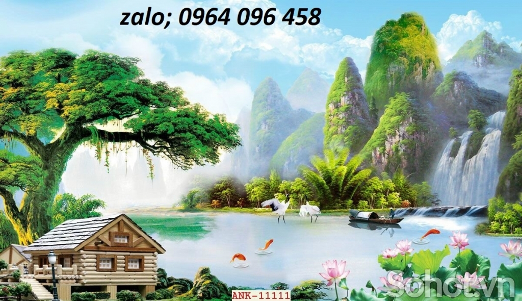 Tranh gạch men 3d ốp tường rào - 076CV