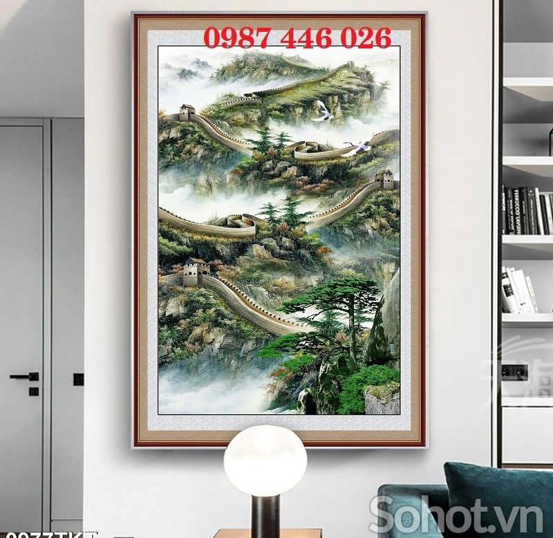 Tranh gạch men vạn lý trường thành H2733