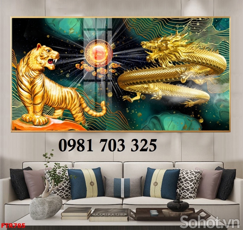 Tranh hổ phong thủy, tranh gạch