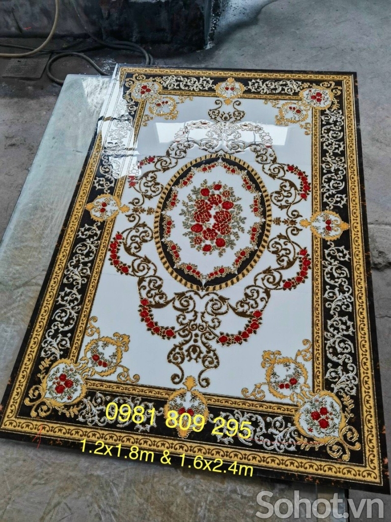 Thảm gạch cao cấp lát sảnh phòng khách