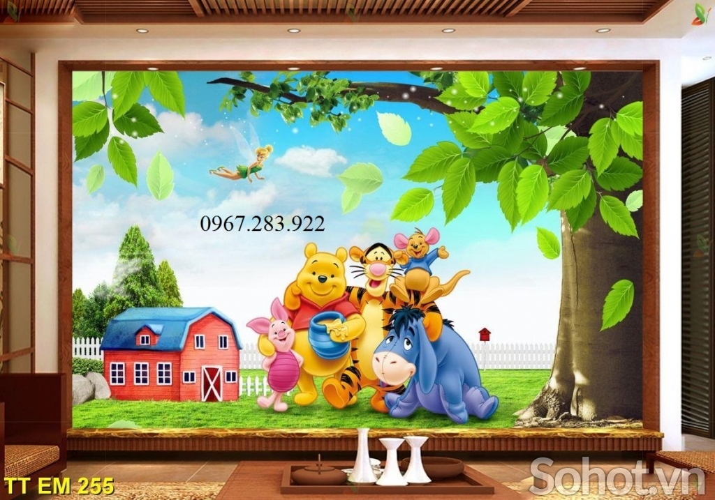 Gạch ốp tường 3D hoạt hình