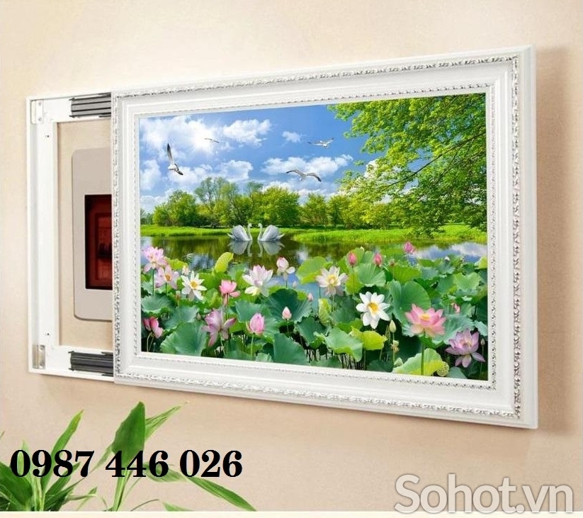Gạch tranh tường phòng khách đẹp HP9283