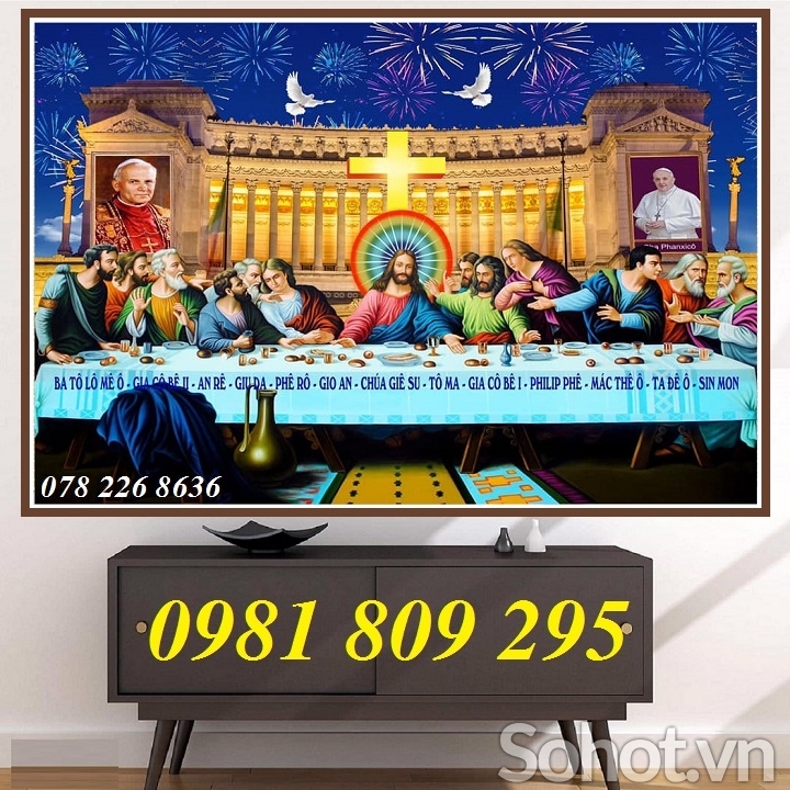Gạch tranh 3d - mẫu tranh công giáo, chúa