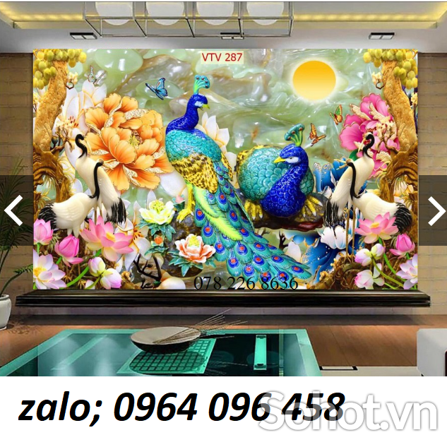 Tranh gạch phòng khách 3d - 577C